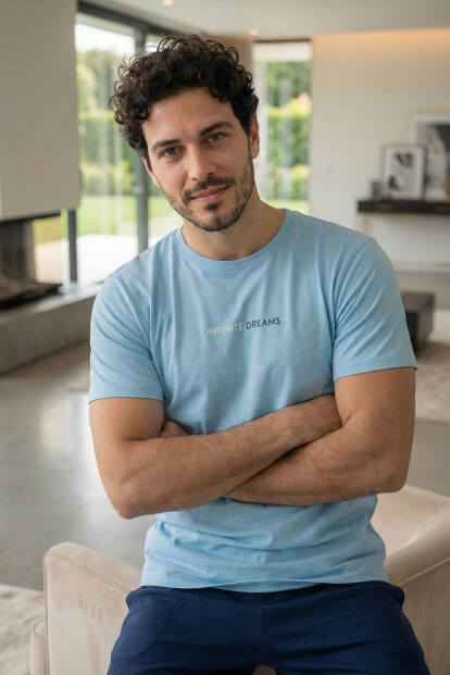 Arctic Blue Dreams Baskılı Kısa Kollu Cotton Erkek Pijama Takımı - 2