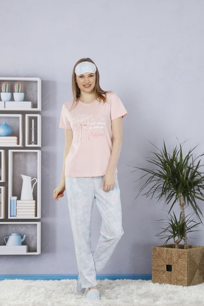 Autumn Desenli Sabahlıklı Pijama Takımı - 2