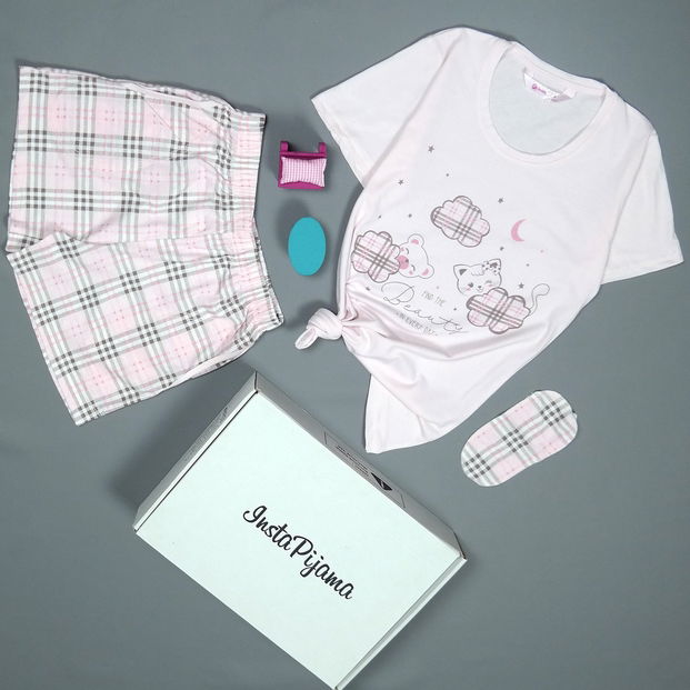 Beauty Desenli Şortlu Bayan Pijama Takımı - 2