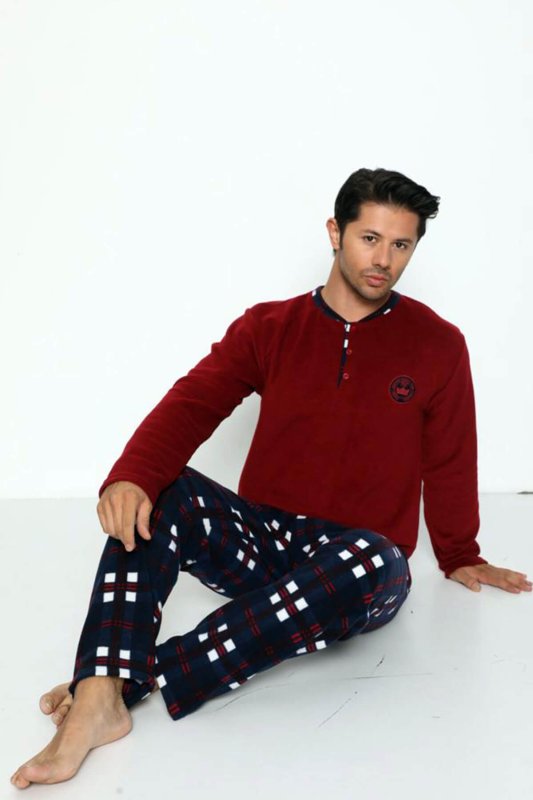 Bordo Department Baskılı Polar Erkek Pijama Takımı - Pijamaevi (2)