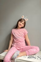 Beautiful Dreamer Baskılı Kısa Kollu Kız Çocuk Pijama Takımı - Thumbnail
