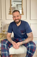 Lacivert Cep Detay Kısa Kol Sevgili Aile Pijaması - Erkek Takımı - Thumbnail
