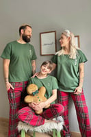 Queen Kısa Kol Sevgili Aile Pijaması - Kadın Takımı - Thumbnail