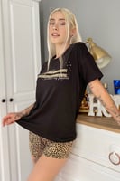 Sparkle Baskılı Şortlu Kadın Pijama Takımı - Thumbnail