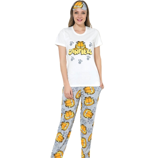 Garfield Desenli Kısa Kollu Pijama Takımı - 1