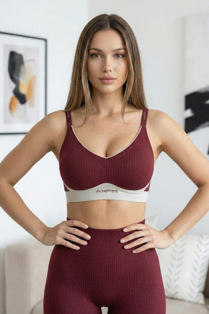 Kırmızı SilkAir AXFM Askılı Balensiz Sütyen – V-Neck, Lastik Bantlı, Konfor Destek - 4