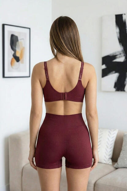 Kırmızı SilkAir AXFM Askılı Balensiz Sütyen – V-Neck, Lastik Bantlı, Konfor Destek - 5