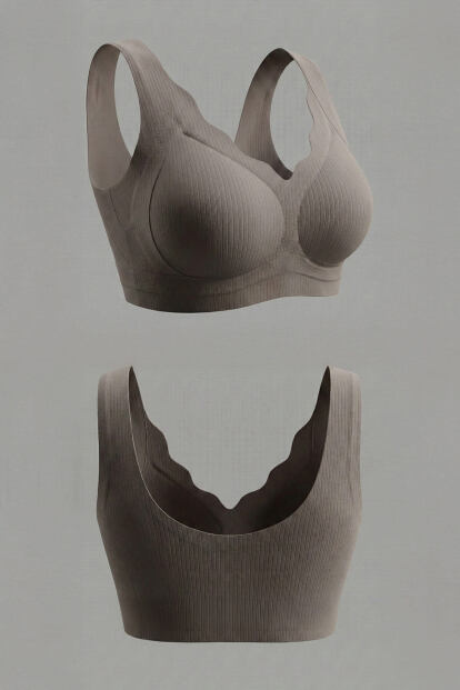 Kül Vizon SilkAir Lazer Kesim Balensiz Sütyen - Klasik Geniş Askı, İz Yapmayan - 7