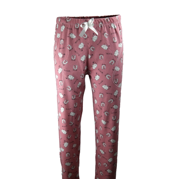 Kuzu Desenli Bayan Tek Alt Pijama - 1