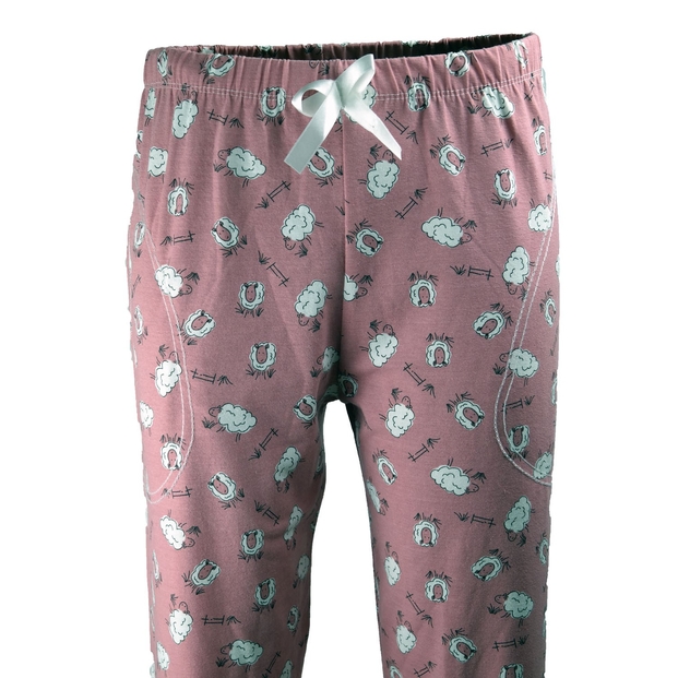 Kuzu Desenli Bayan Tek Alt Pijama - 2