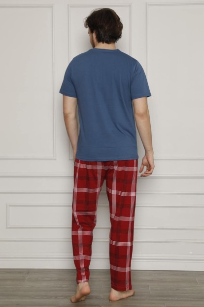 Lacivert Boss Baskılı Sevgili Pijama Takımı Tek Ürün Fiyatıdır - 3