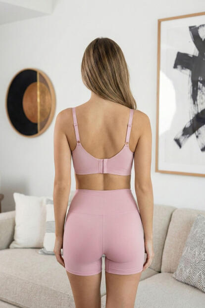 Lila SilkAir Vanilla Balensiz Sütyen – Kopçalı, Ayarlanabilir Askı, İz Yapmayan - 6