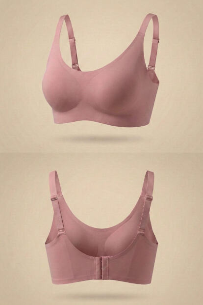 Pudra SilkAir Lazer Kesim Balensiz Sütyen - Kopçalı, Ayarlanabilir Askı, İz Yapmayan - 7