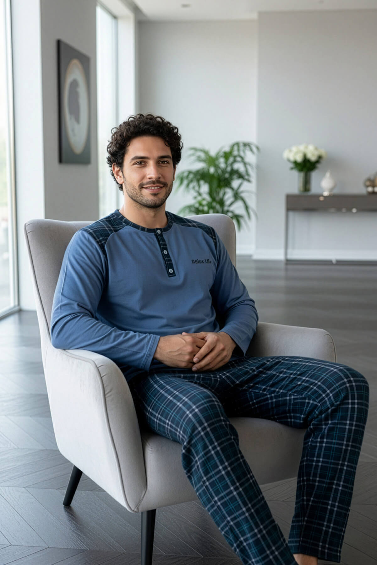 Relax Stylish Erkek Uzun Kol Pijama Takımı - Pijamaevi (3)