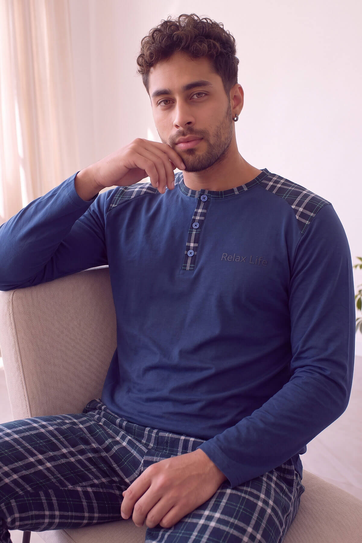 Relax Stylish Erkek Uzun Kol Pijama Takımı - Pijamaevi (2)