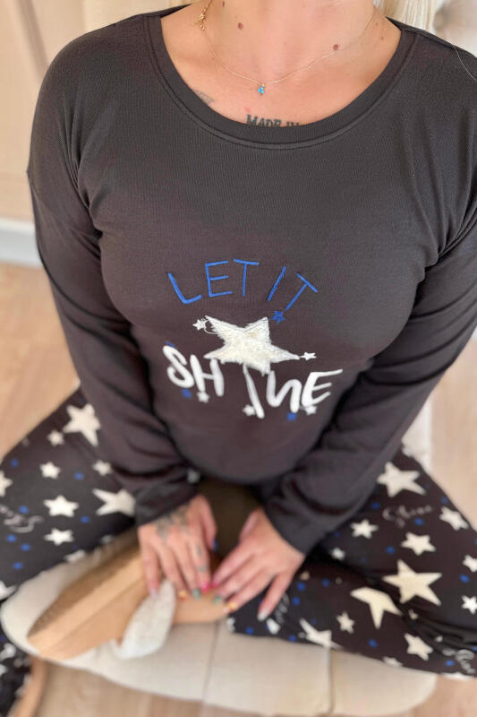 Shine Desenli Termal Kadın Pijama Takımı - Pijamaevi (3)