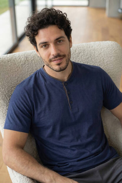 Signature Navy Şortlu Pat Detaylı Elegant Erkek Pijama Takımı - 6