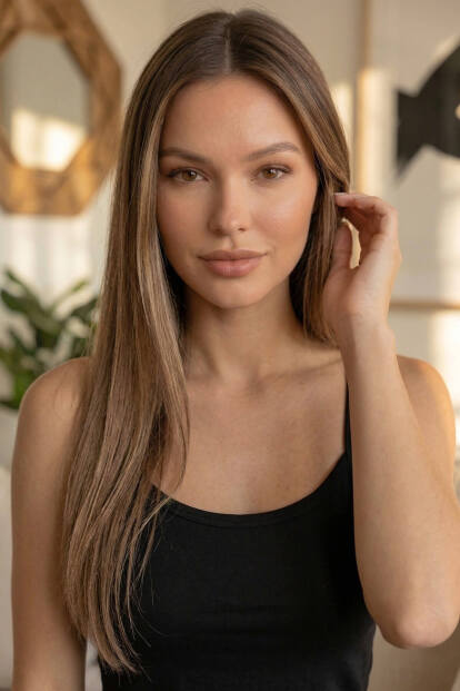 Siyah Nero Notte Bambu Askılı Kadın Pijama Takımı - 6