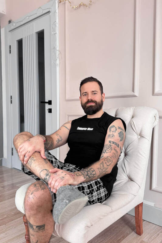 Siyah Superman Baskılı Sıfır Kol Şortlu Erkek Pijama Takımı - Pijamaevi (2)