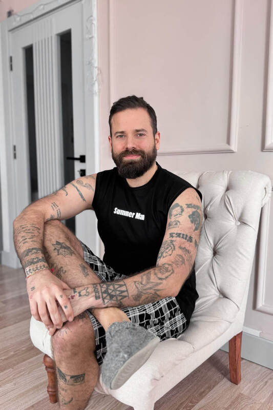 Siyah Superman Baskılı Sıfır Kol Şortlu Erkek Pijama Takımı - Pijamaevi (3)