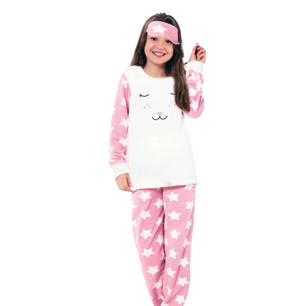 Sleep Sheep Kız Çocuk Polarlı Peluş Pijama Takım - 1