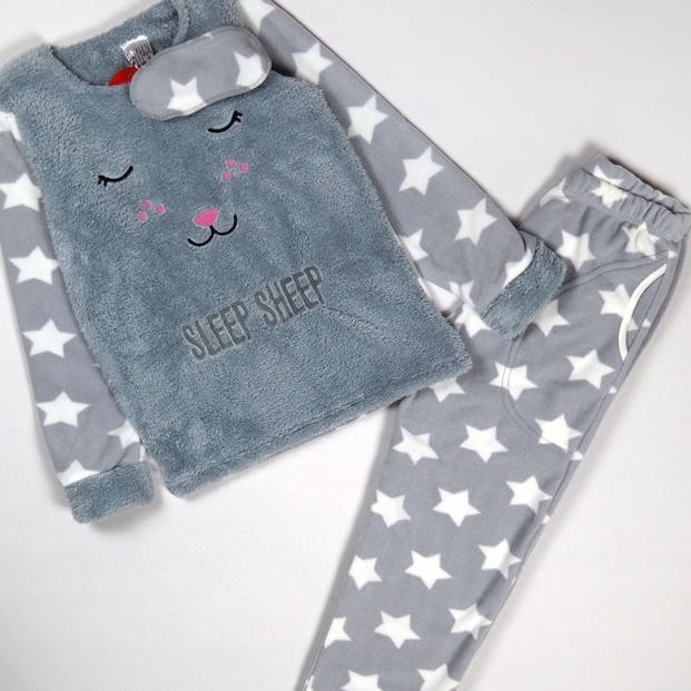 Sleep Sheep Kız Çocuk Polarlı Peluş Pijama Takım - 2