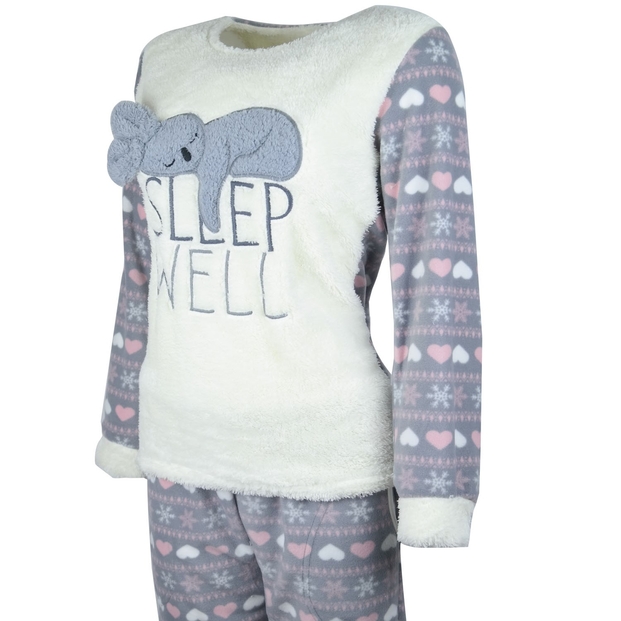 Sleep Well Desenli Bayan Peluş (WelSoft) Pijama Takımı - 2